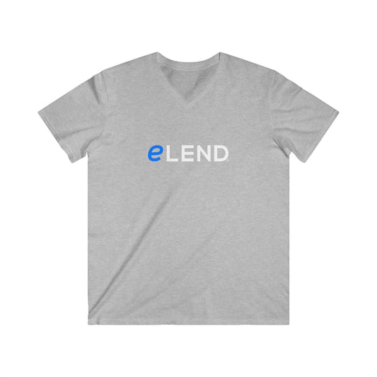 eLEND Men's Fitted V-Neck Short Sleeve Tee