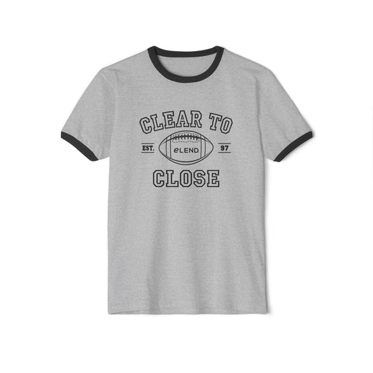 Clear to Close Football Ringer Tee