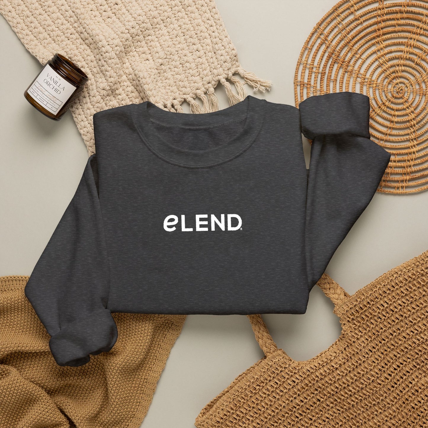 Embroidered eLEND Crewneck