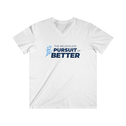 Pursuit of Better Men's Fitted V-Neck Short Sleeve Tee