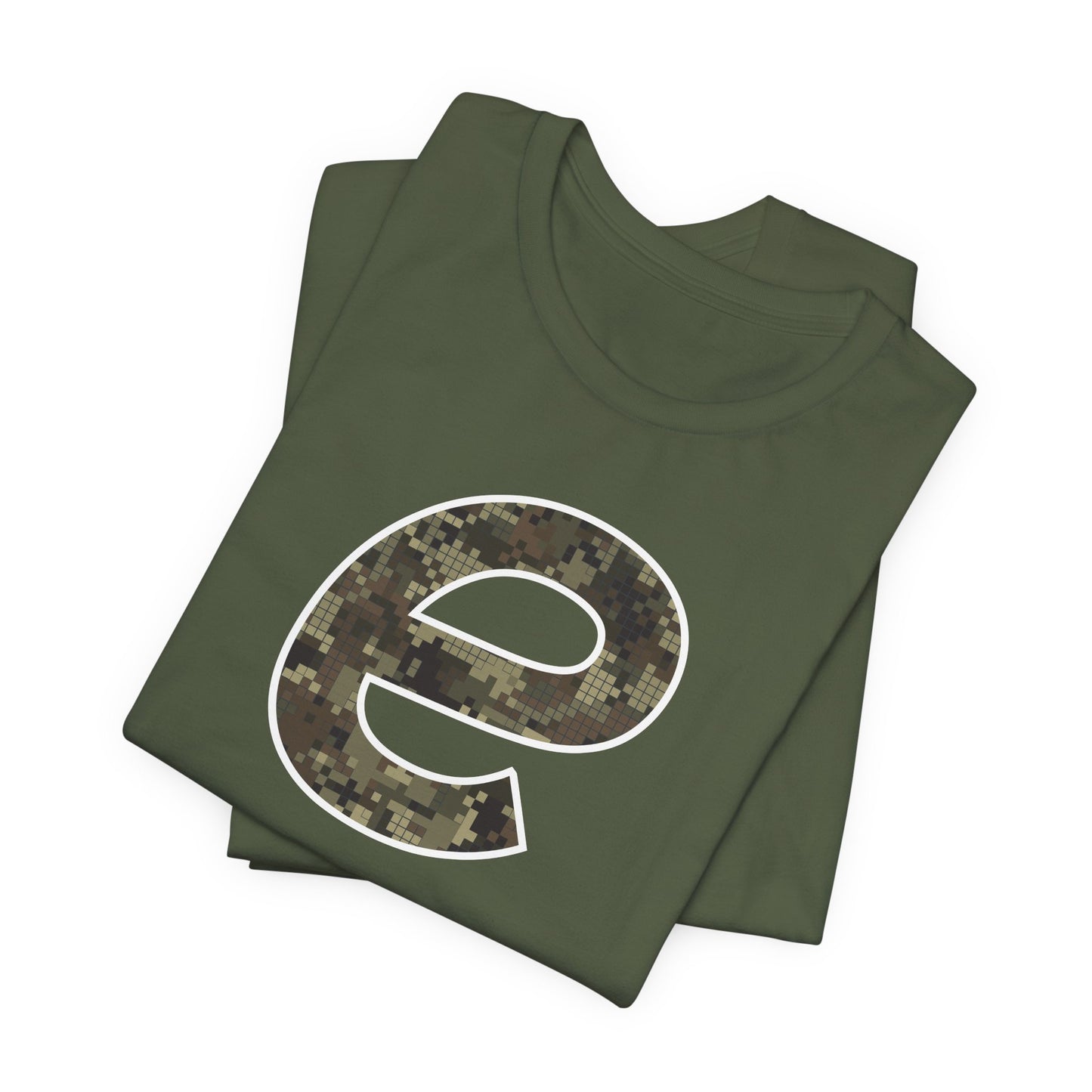 Digital Camo 'e' Unisex Jersey Short Sleeve Tee