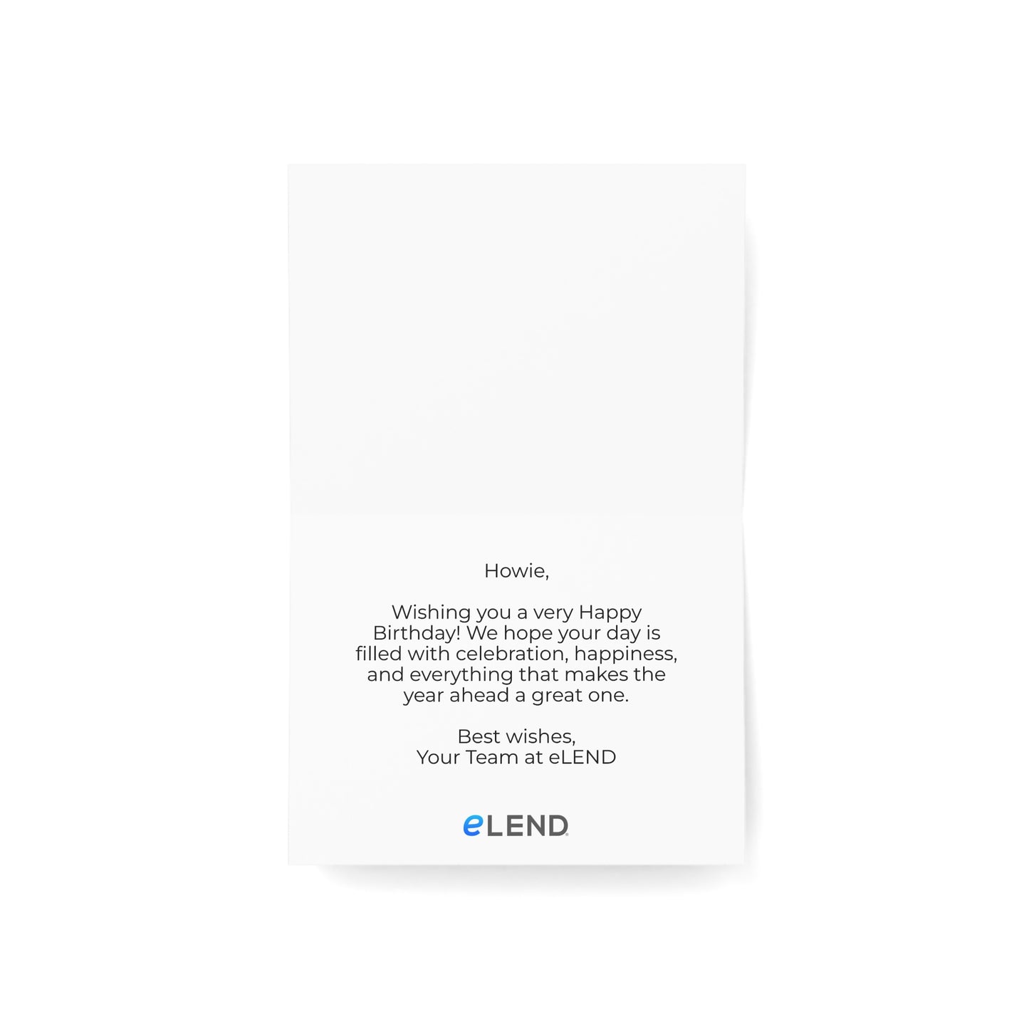 eLEND 'Happy Birthday' Cards