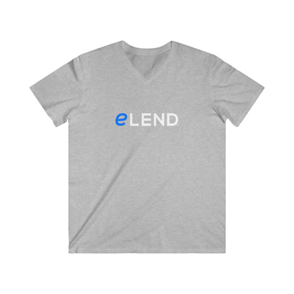 eLEND Men's Fitted V-Neck Short Sleeve Tee