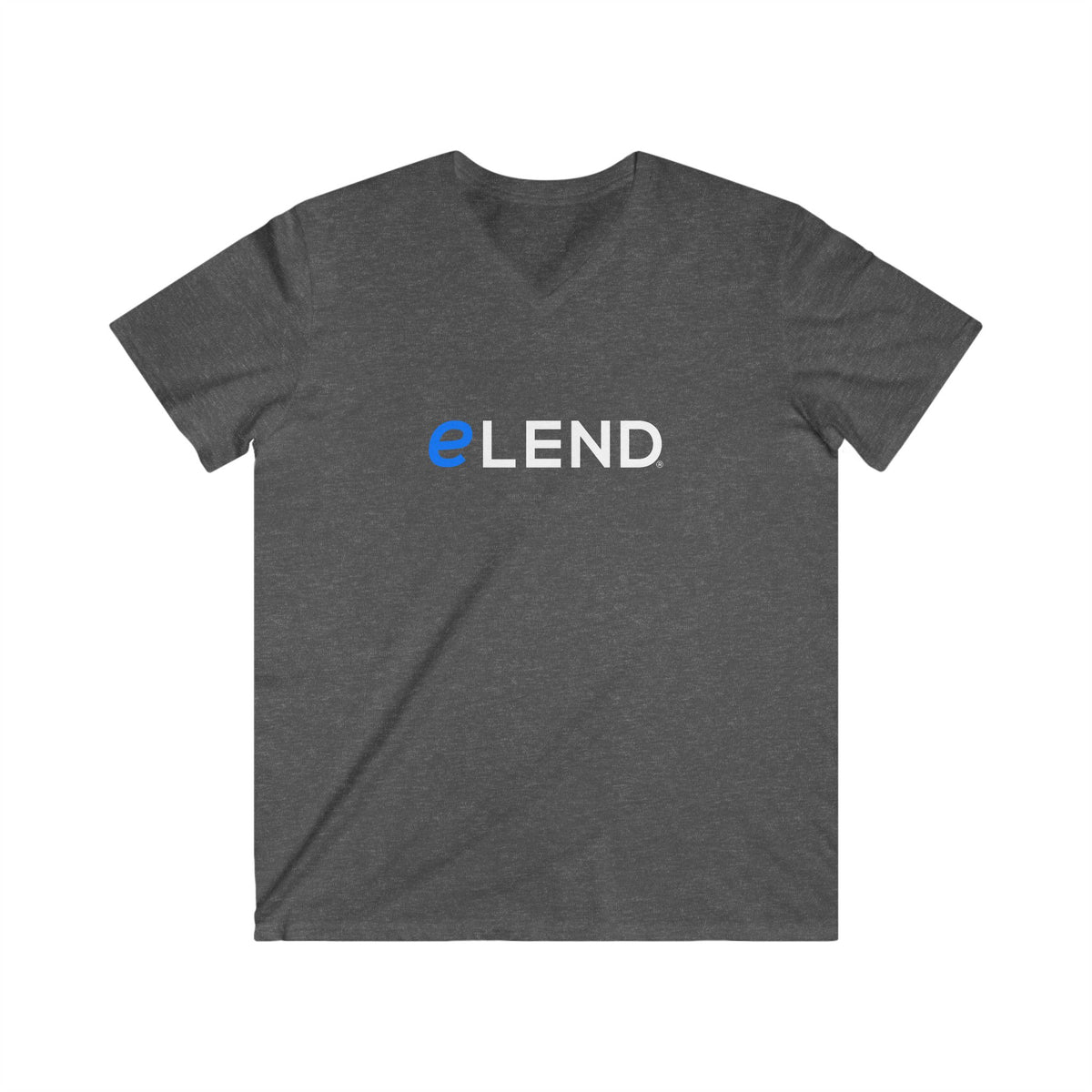 eLEND Men's Fitted V-Neck Short Sleeve Tee