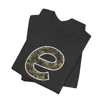 Digital Camo 'e' Unisex Jersey Short Sleeve Tee