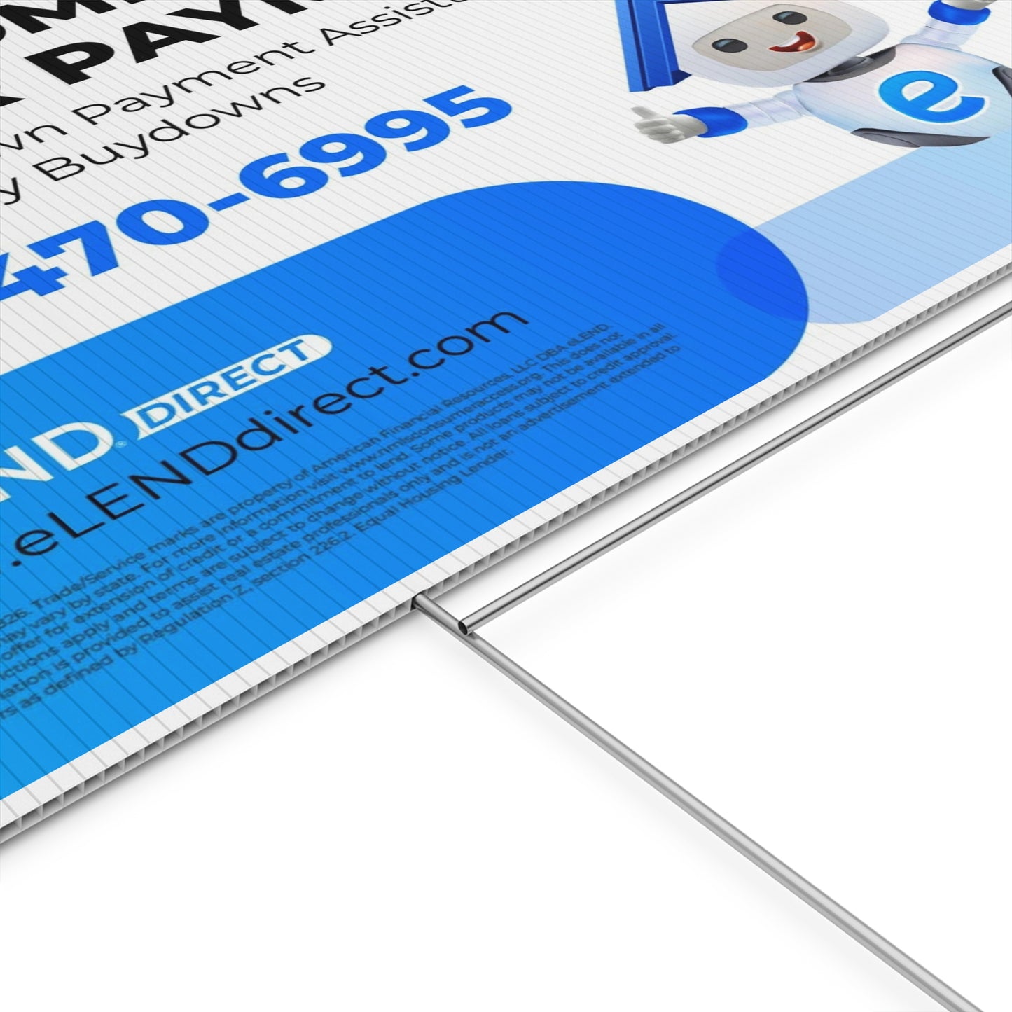 eLEND DIRECT Kick Down Sign