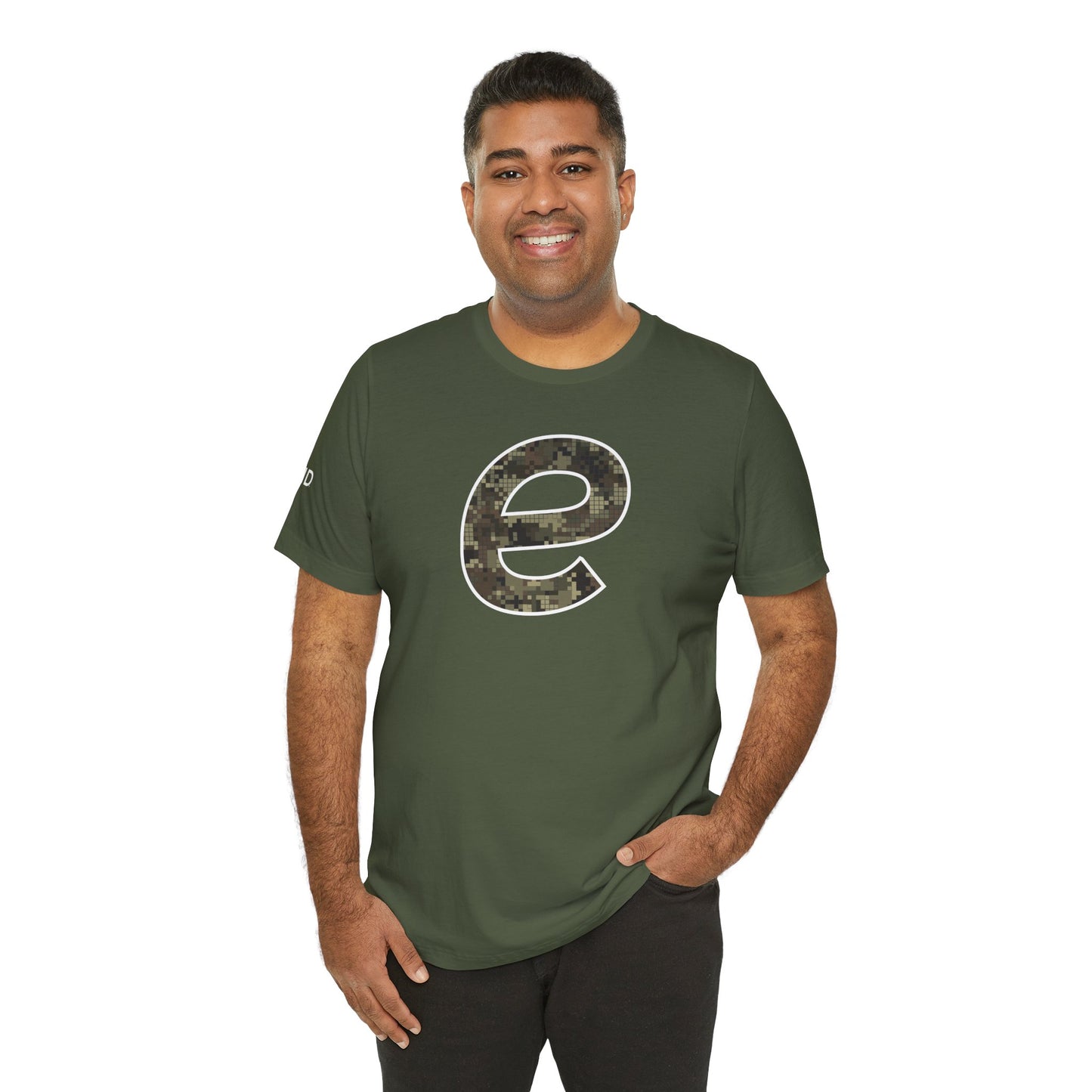 Digital Camo 'e' Unisex Jersey Short Sleeve Tee