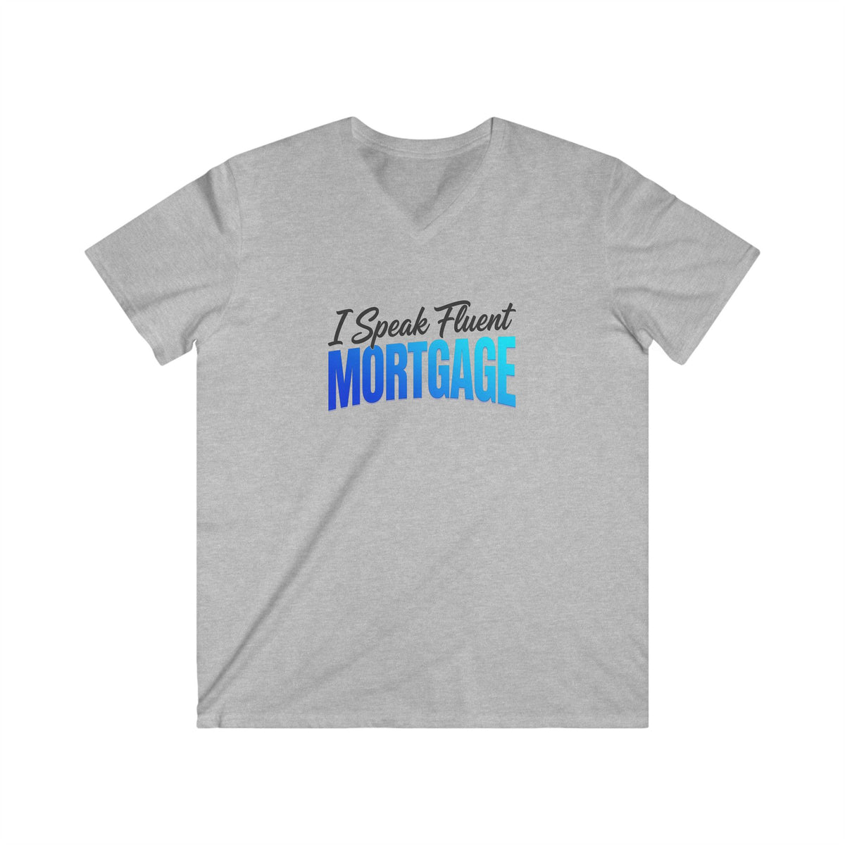 Fluent Mortgage Men's Fitted V-Neck Short Sleeve Tee