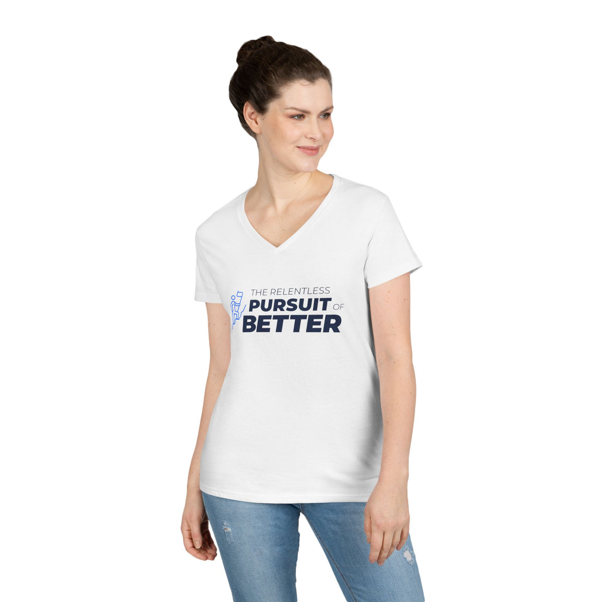 Pursuit of Better Ladies' V-Neck T-Shirt