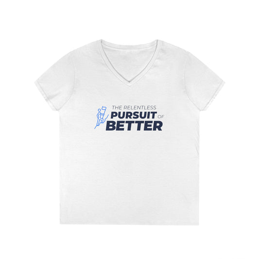 Pursuit of Better Ladies' V-Neck T-Shirt