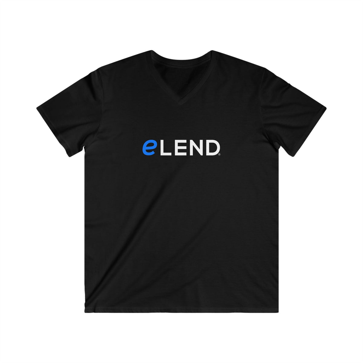 eLEND Men's Fitted V-Neck Short Sleeve Tee