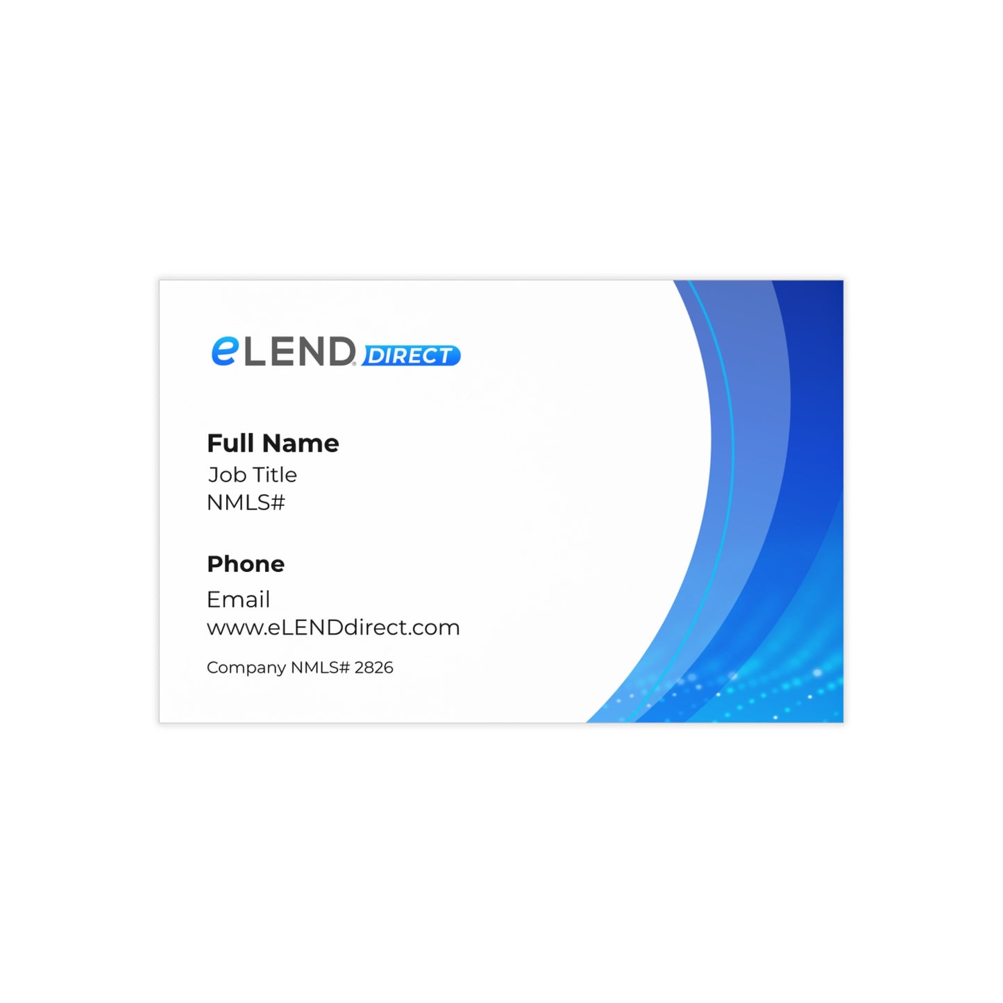 eLEND DIRECT Business Cards (Double-Sided)