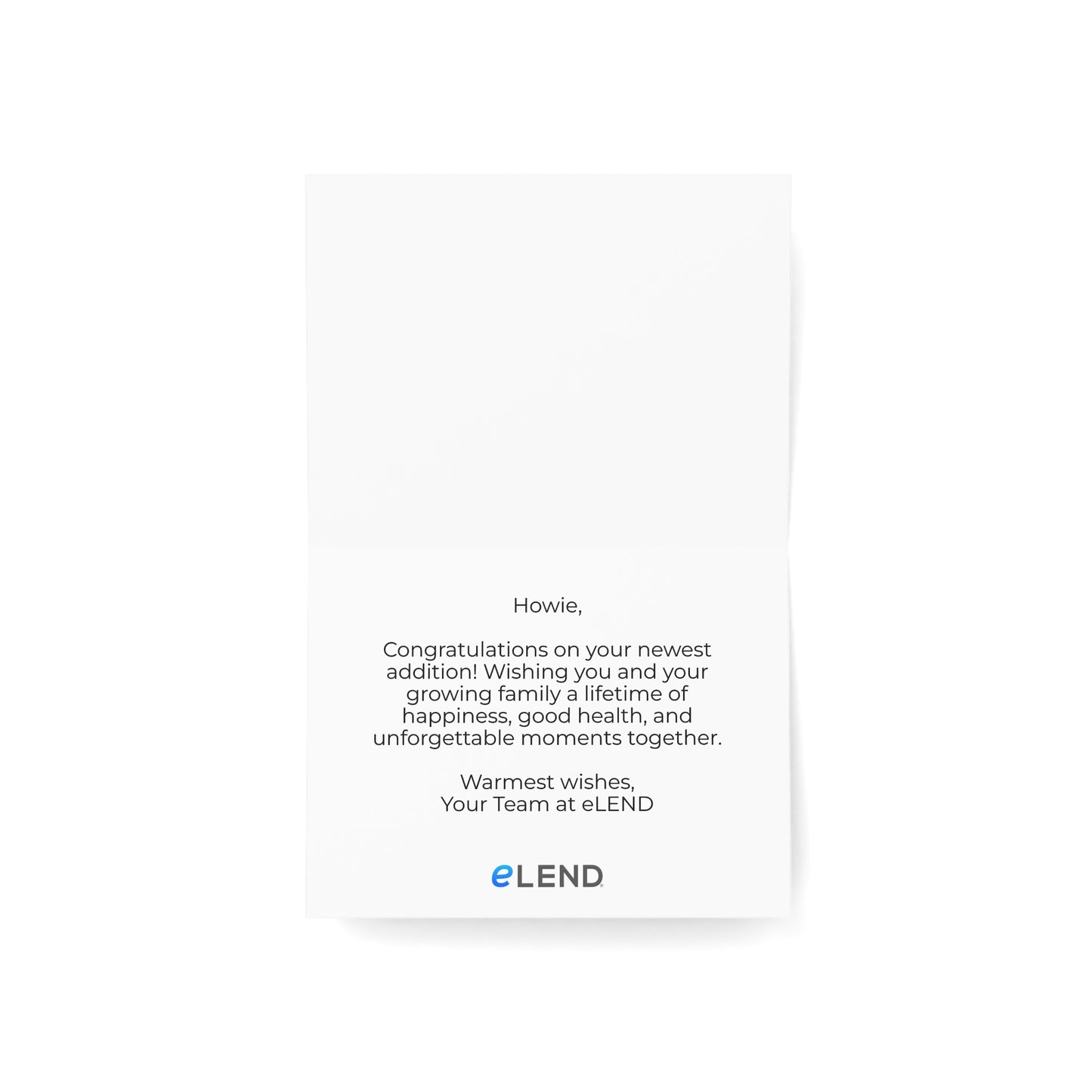 eLEND 'Welcome Baby' Cards
