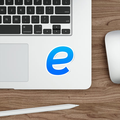 'e' Die-Cut Stickers