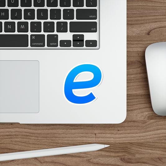 'e' Die-Cut Stickers