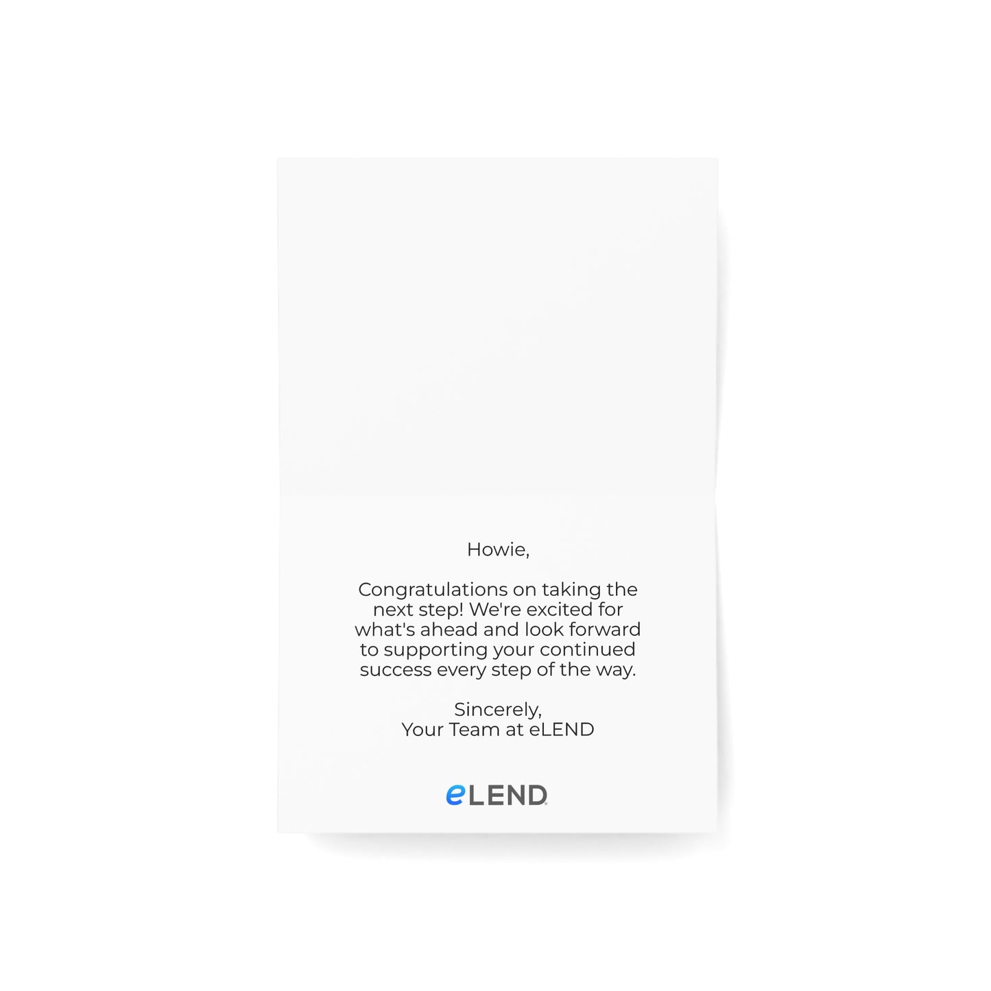 eLEND 'Let's Go' Cards