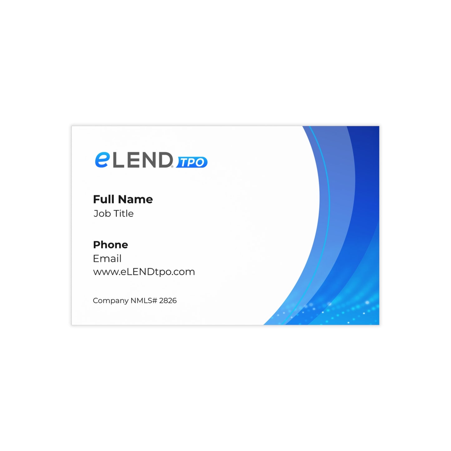 eLEND TPO Business Cards (Double-Sided)