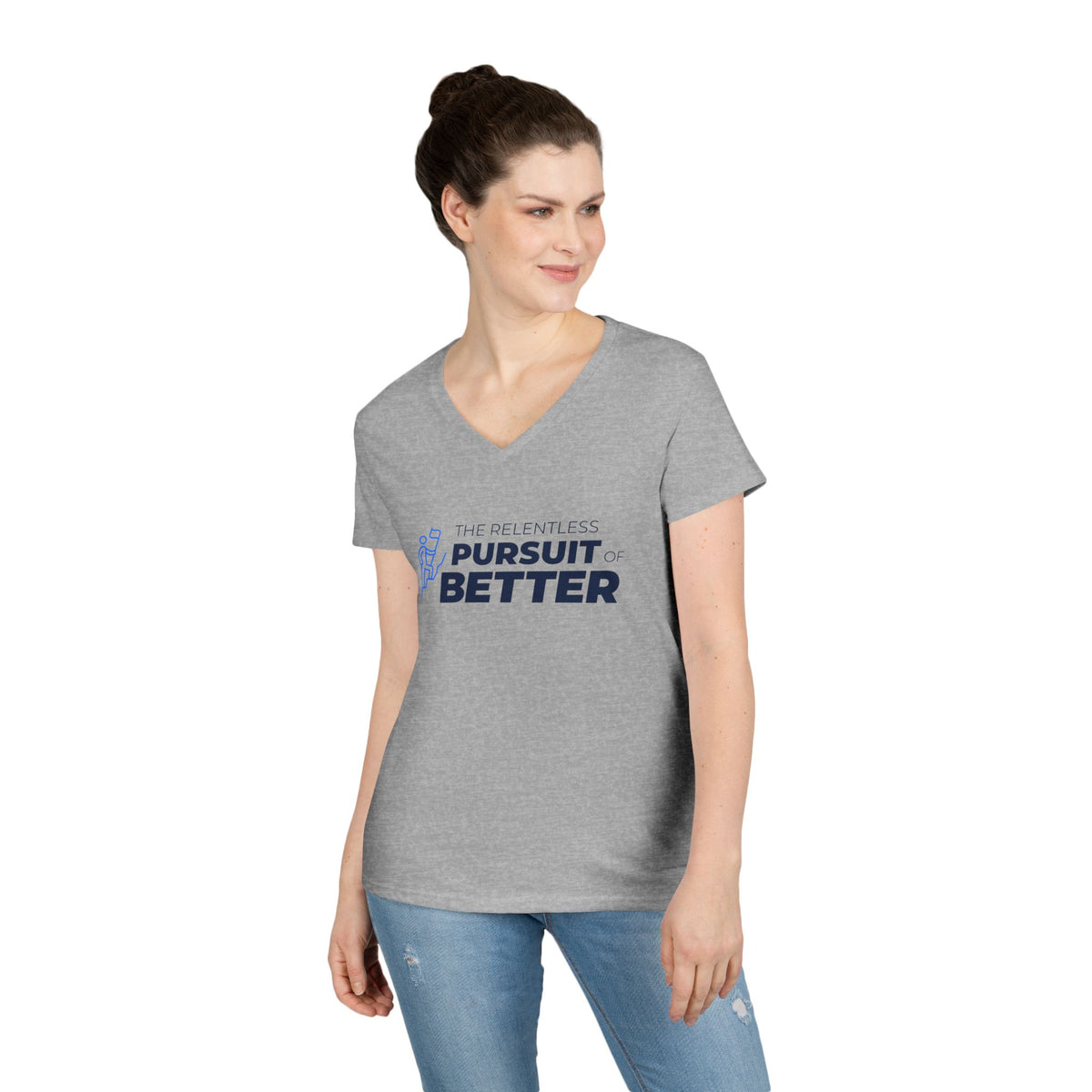 Pursuit of Better Ladies' V-Neck T-Shirt