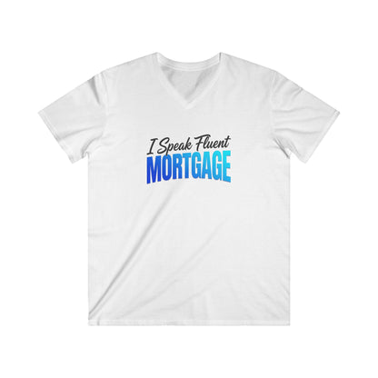 Fluent Mortgage Men's Fitted V-Neck Short Sleeve Tee