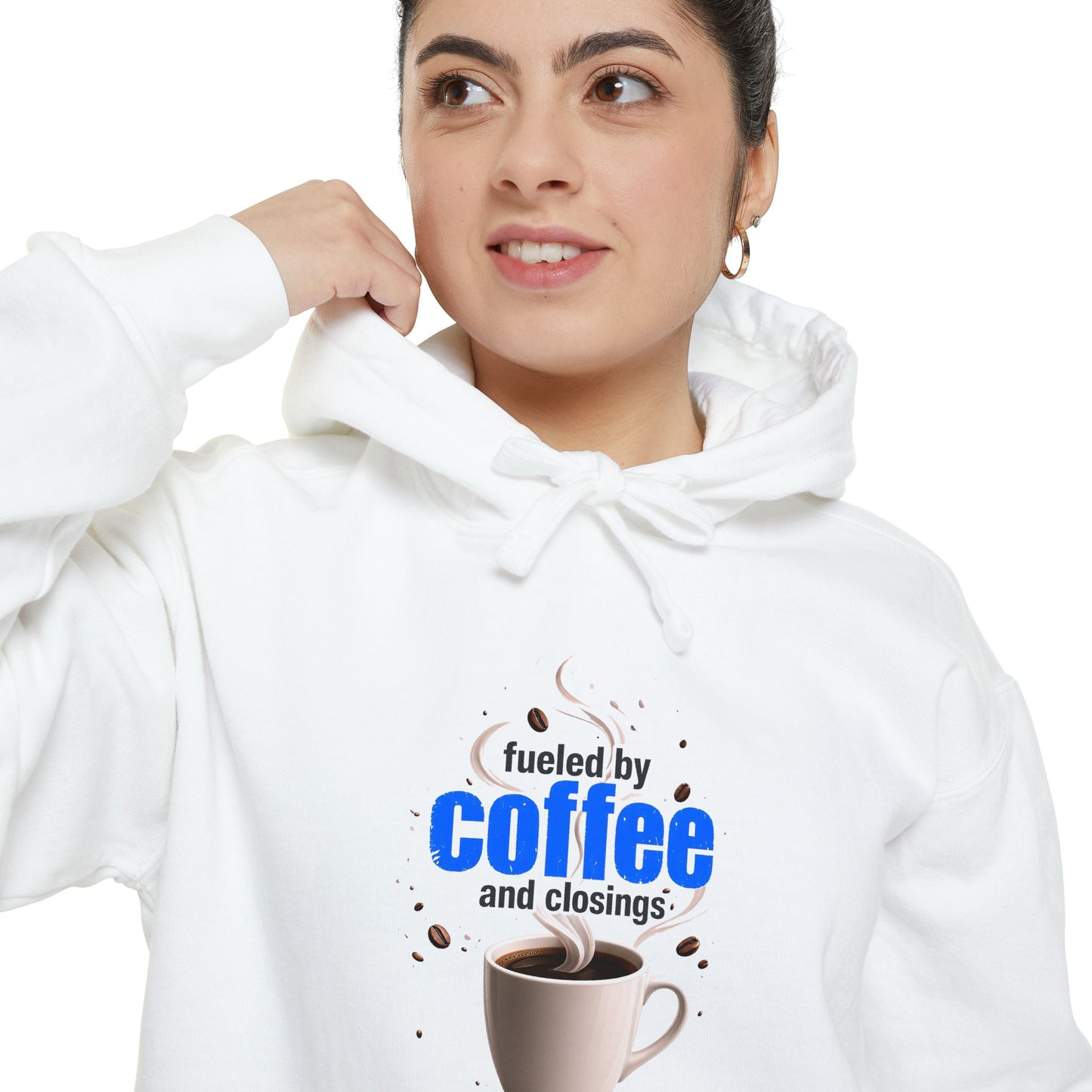 Fueled by Coffee and Closings Hoodie