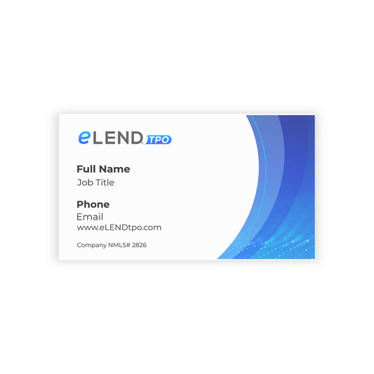 eLEND TPO Business Cards (Single-Sided)
